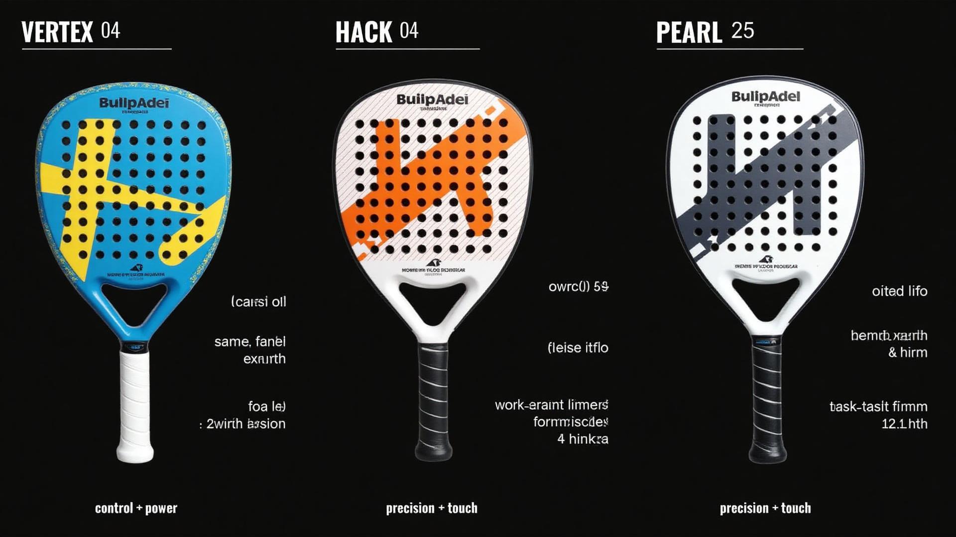 השוואה: Vertex מול Hack - איזה מחבט מתאים לך? | בלוג פאדל PADELSTORE ישראל